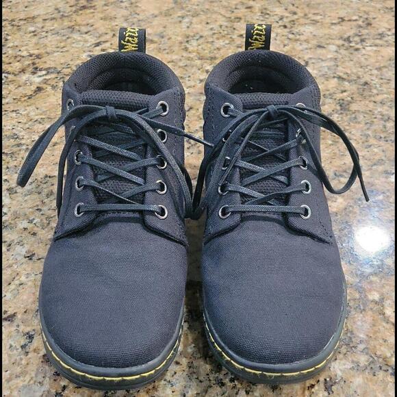 Doc Dr. Martens BELMONT Black Chukka Lace Up Short Boots Womens Comfort Shoes 6 - Picture 2 of 11